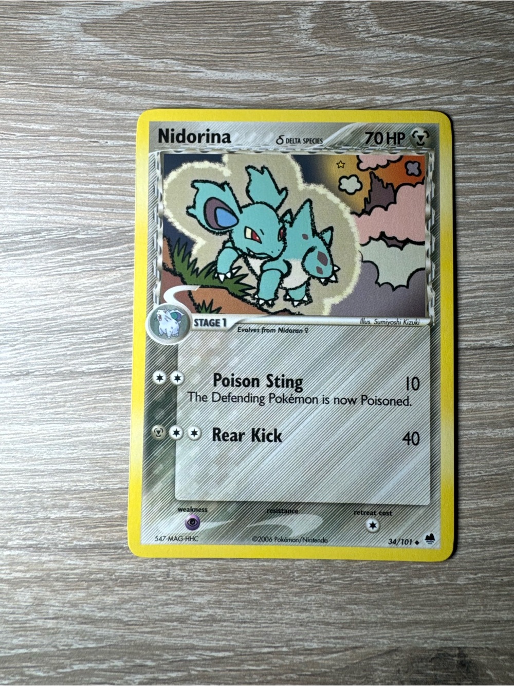 Nidorina #34/101/Pokemon Dragon Frontiers